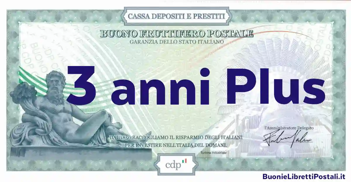 Buoni Fruttiferi Postali 3 Anni Plus